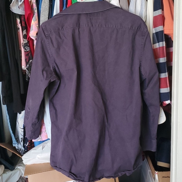 Apt 9 Mens purple button down  dress shirt - Picture 3 of 3